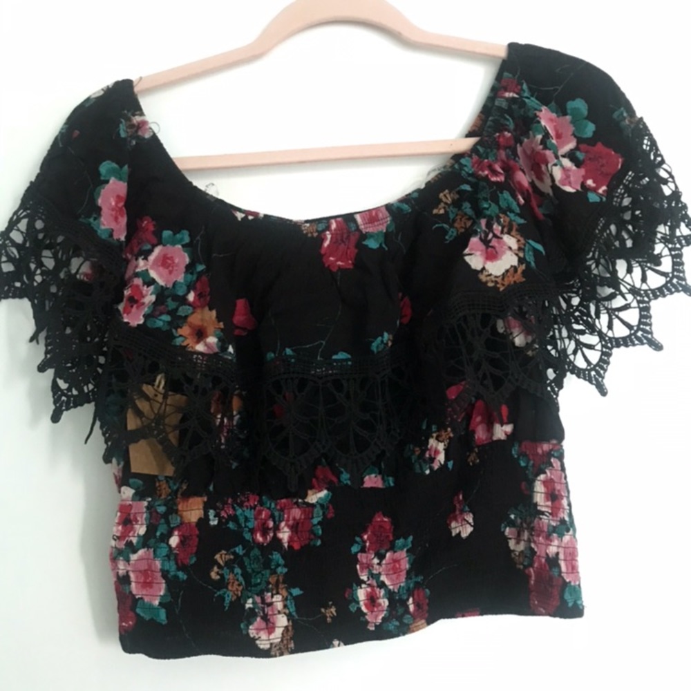 Floral crop top